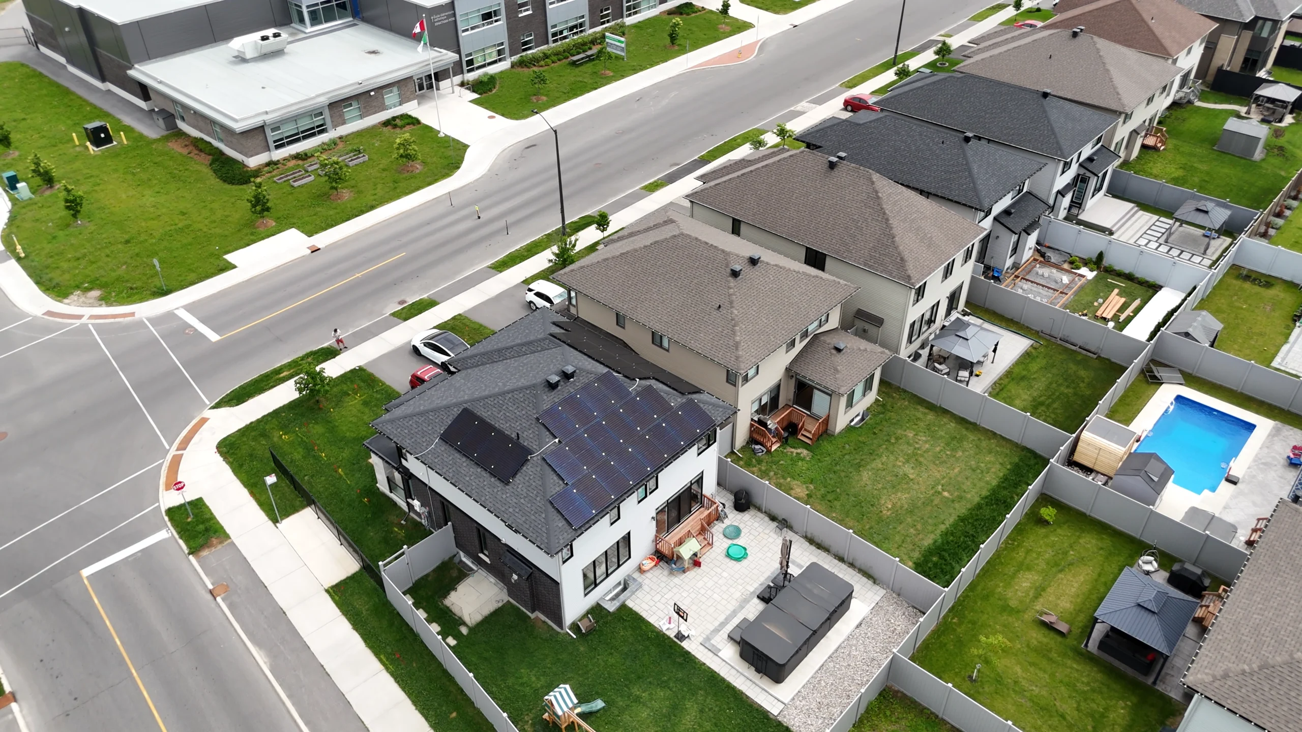 Rooftop solar installation