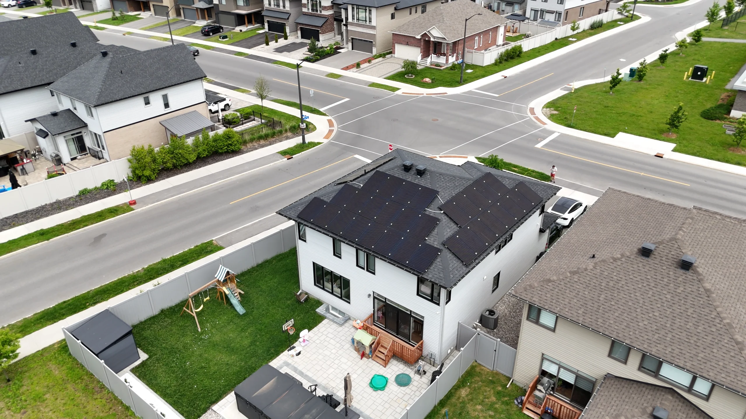 Rooftop solar installation